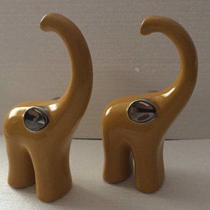 Ceramic Elephants - set of 2
